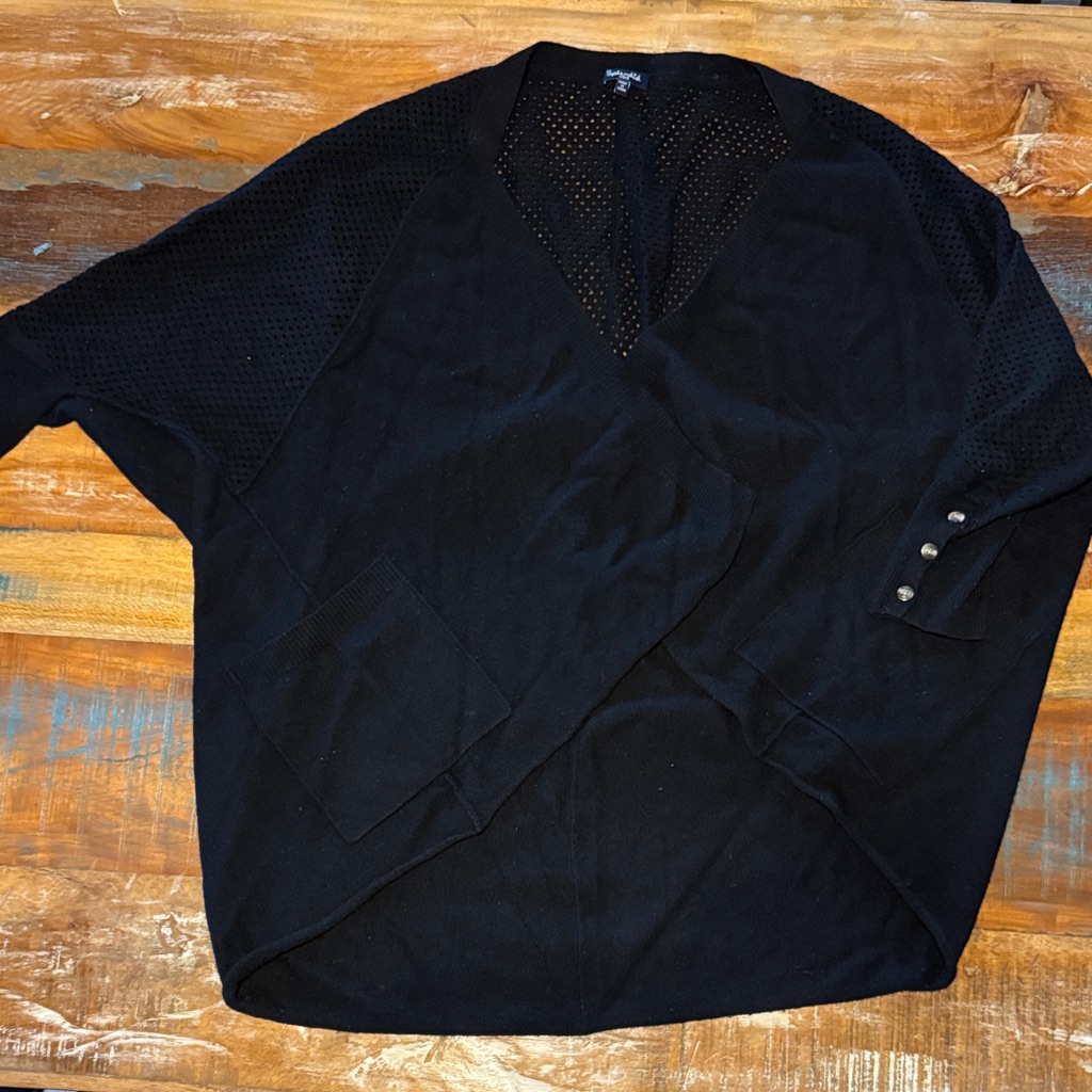 Splendid Women’s Black 100% Cashmere Sweater (Size:Xs/S)